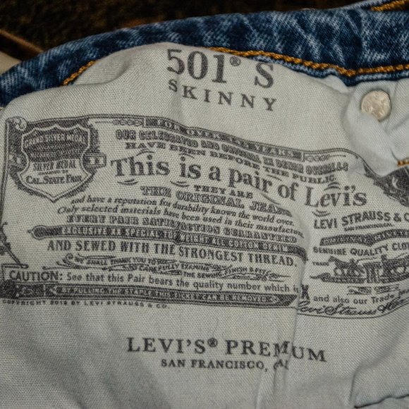 LEVI'S Button Fly 501S 28x30 - Picture 3 of 6